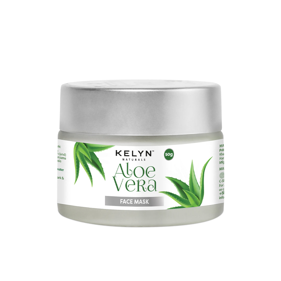 Aloe Vera Face Mask with Natural Extracts – 50g