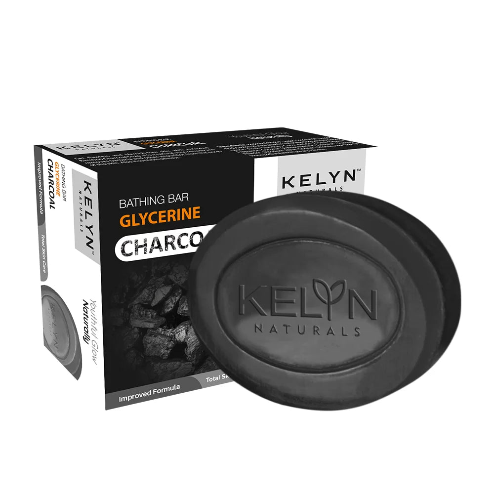 Glycerine Charcoal Bathing Soap – 75g (Pack of 2)