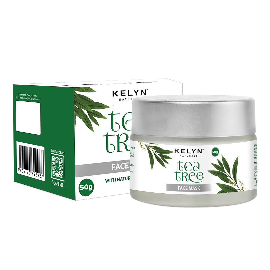 Tea Tree Face Mask with Natural Extracts – 50g