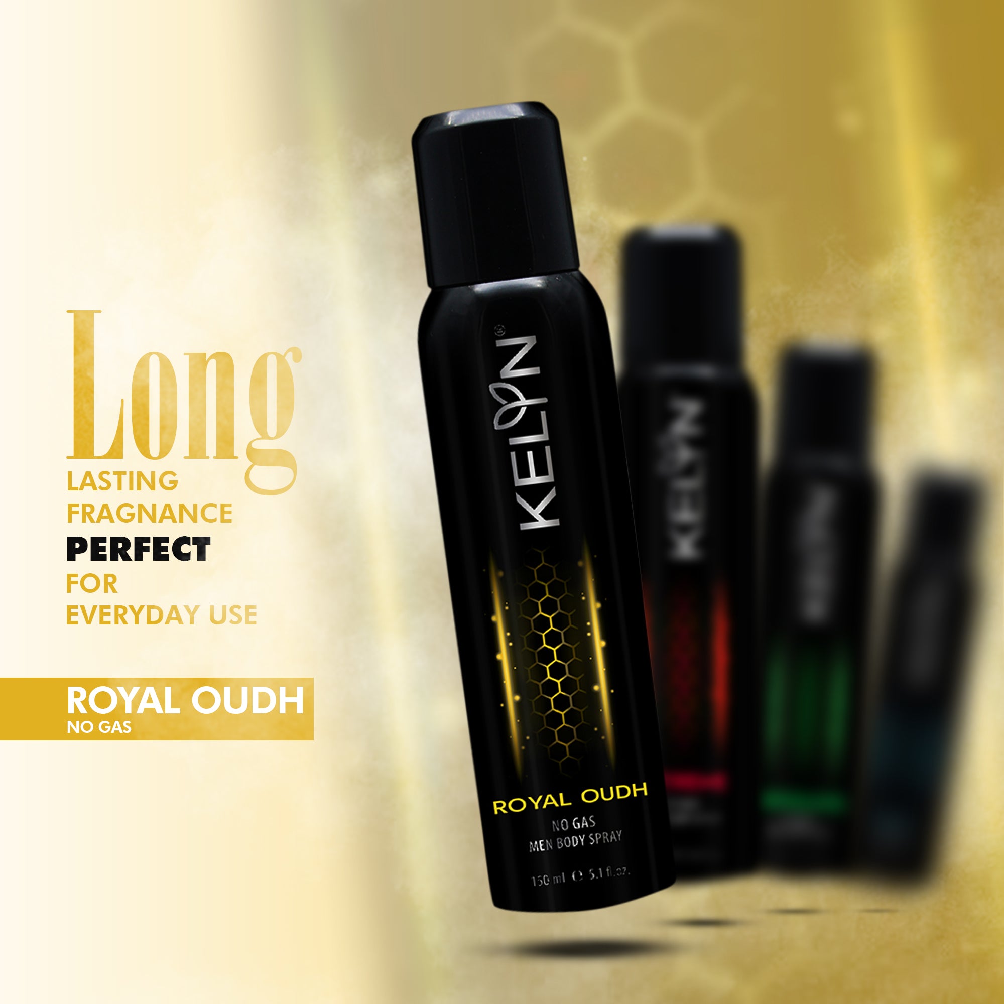 Royal Oudh No Gas Deodorant For Men Body Spray, 150 ml