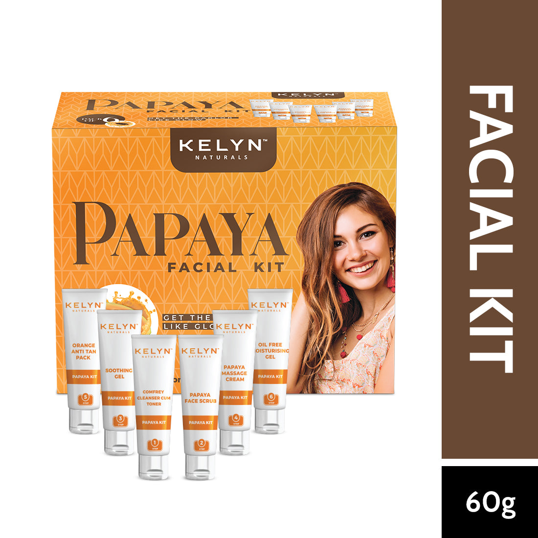 Kelyn Papaya Facial Kit (Pack of 6) - 60g