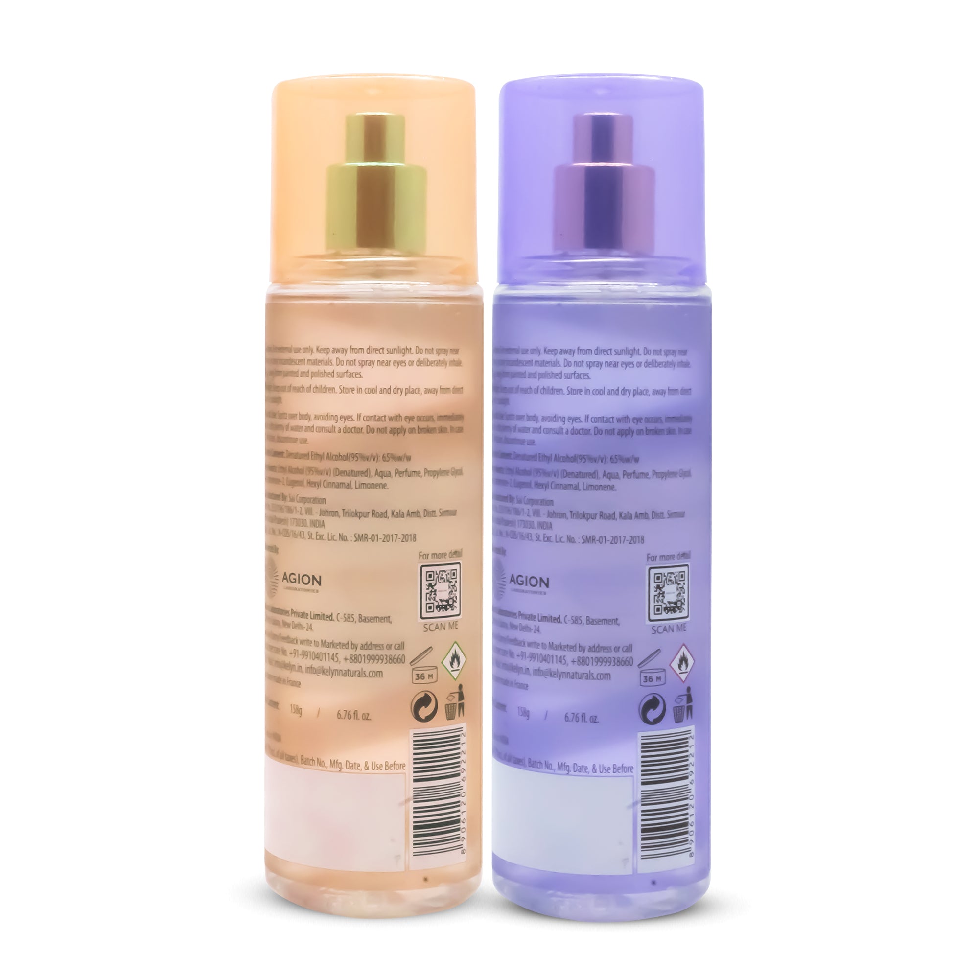 Body Mist for Women (Romance + Vintage) 200 ml each