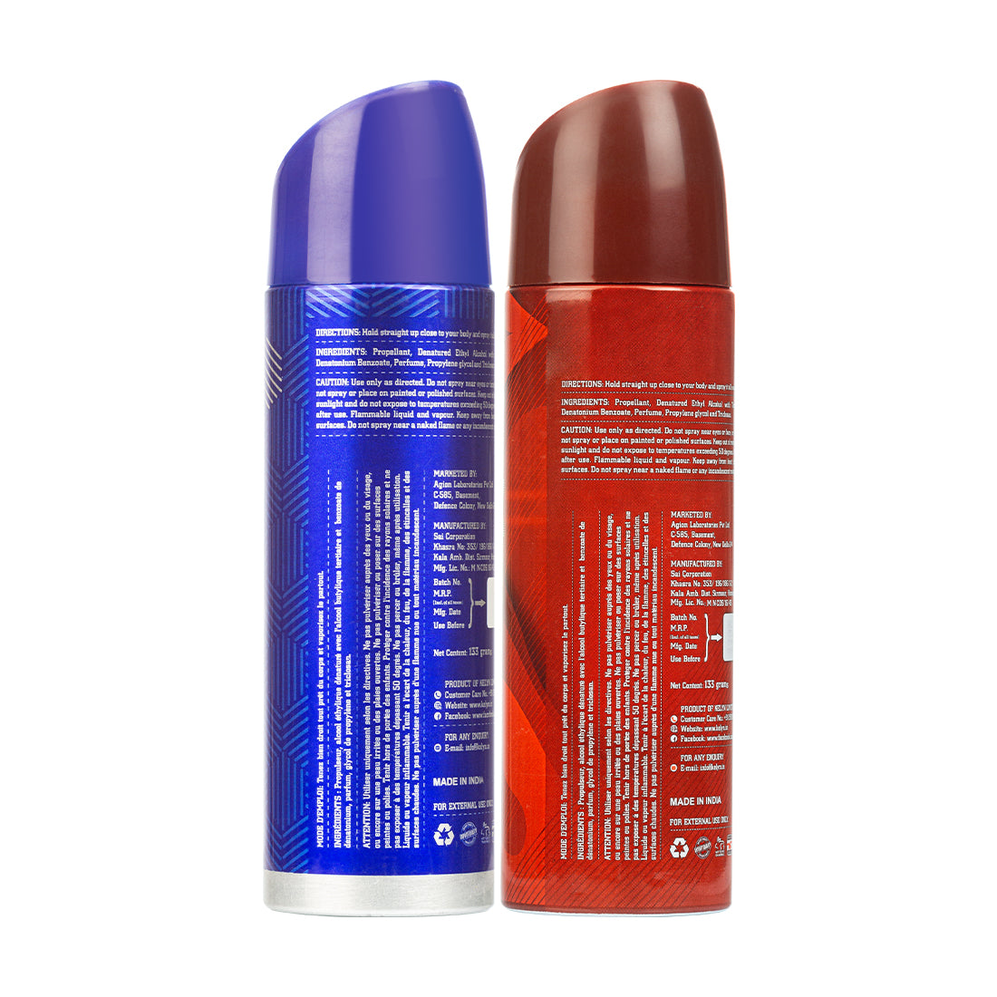 Groove, Dapper Deodorant for Men Body Spray (Pack of 2) 200 ml each