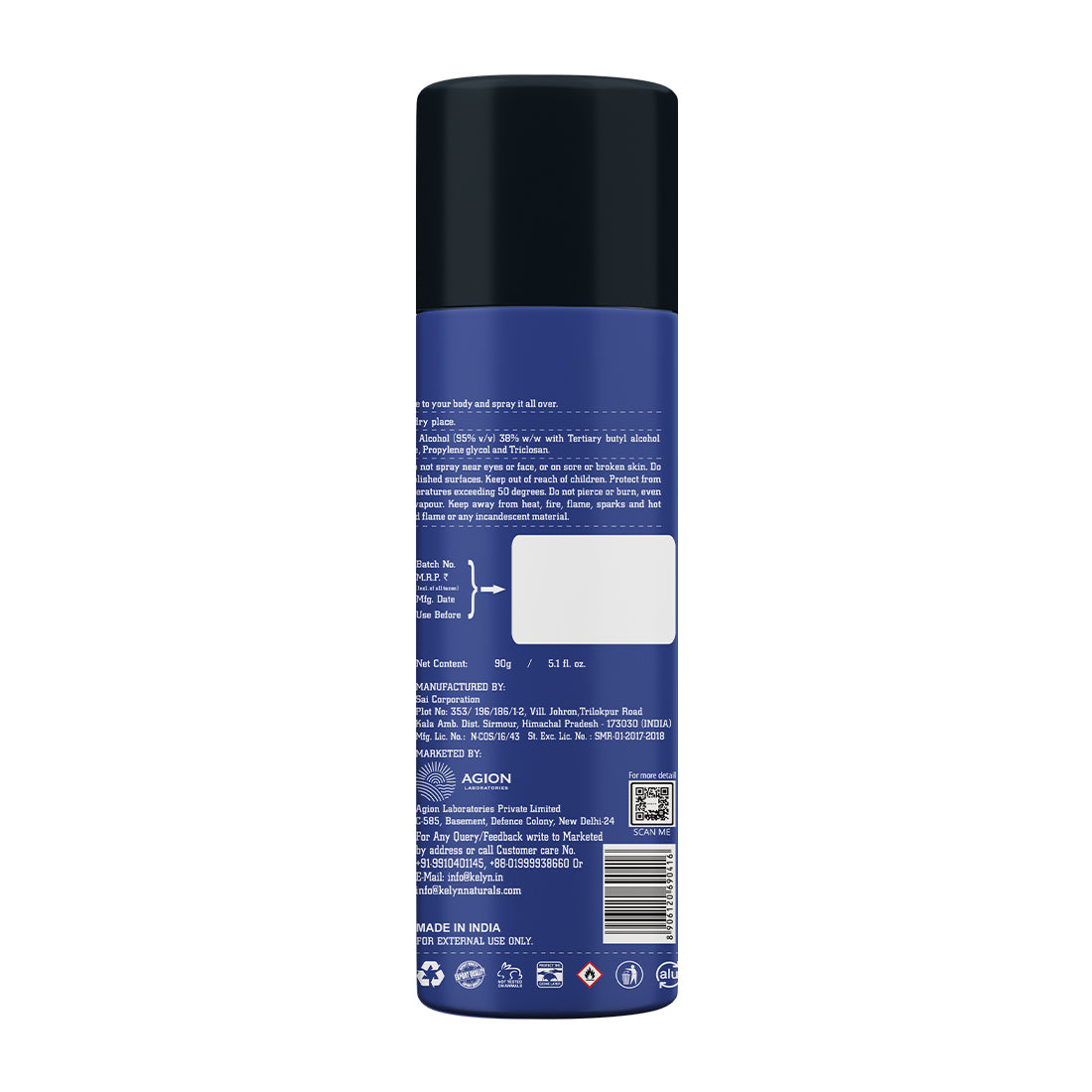 Legend Wave Deodorant for Men Body Spray, 150 ml