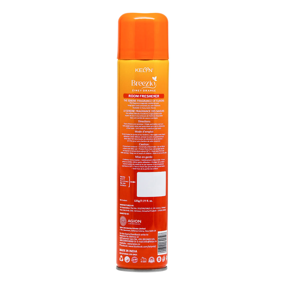 Zingy Orange Room Freshener – Air Spray – 230ml
