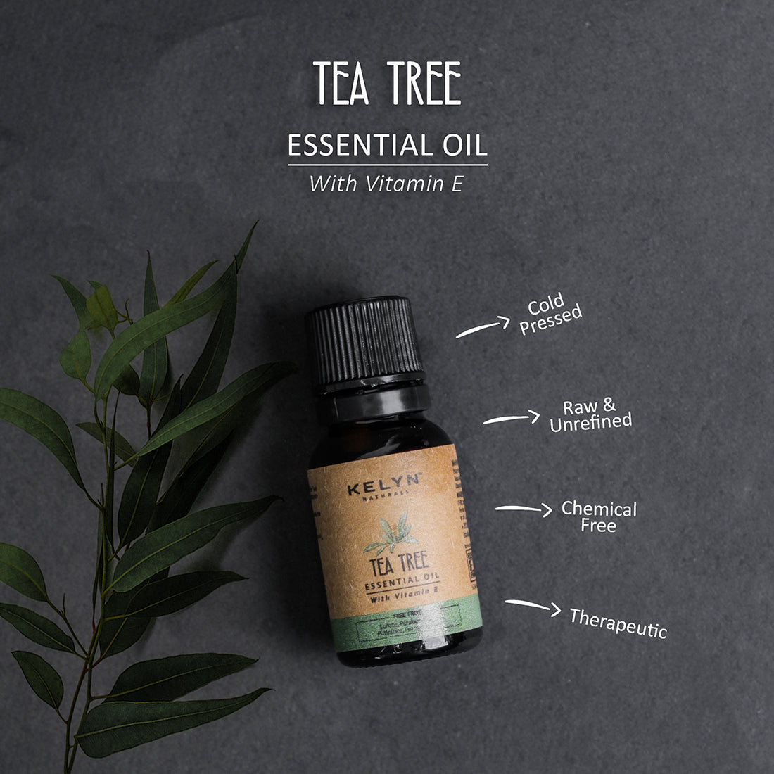 Kelyn Tea Tree Essential Oil with Vitamin E - 15ml