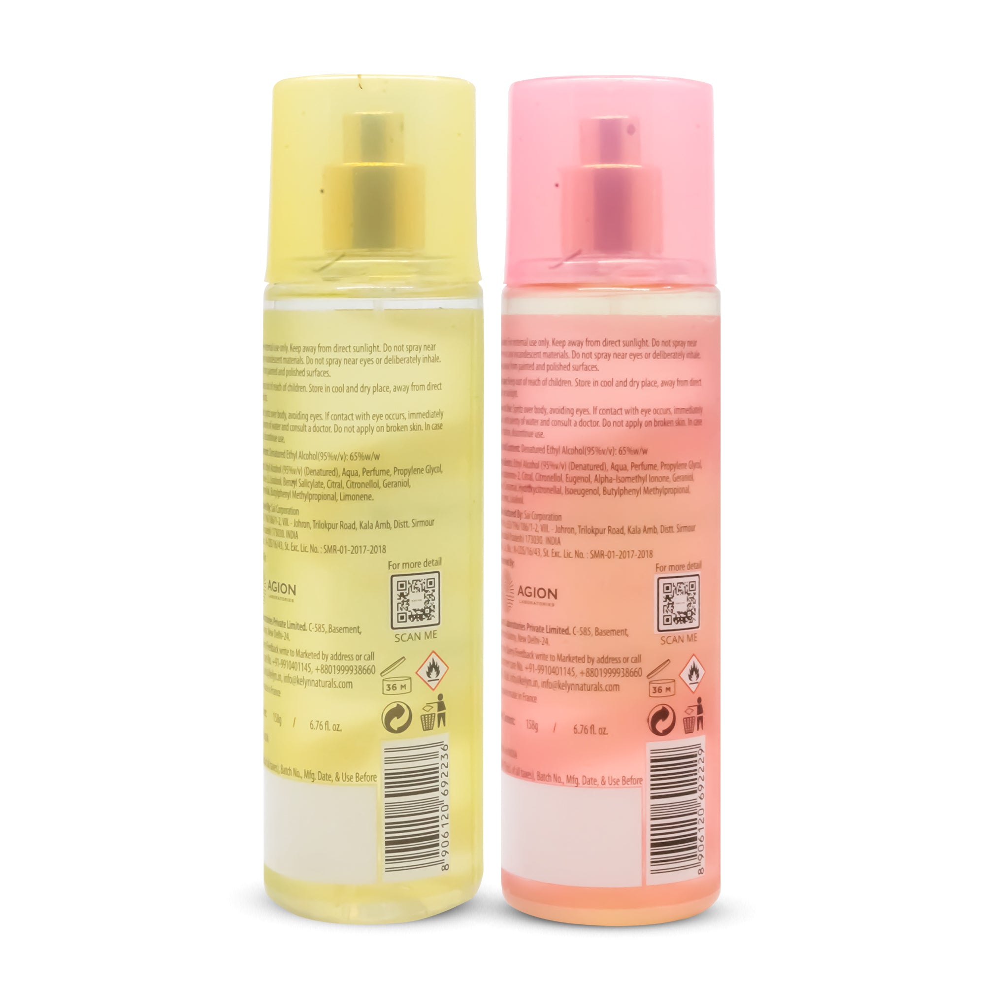 Body Mist for Women (Love + Sensation) 200 ml each