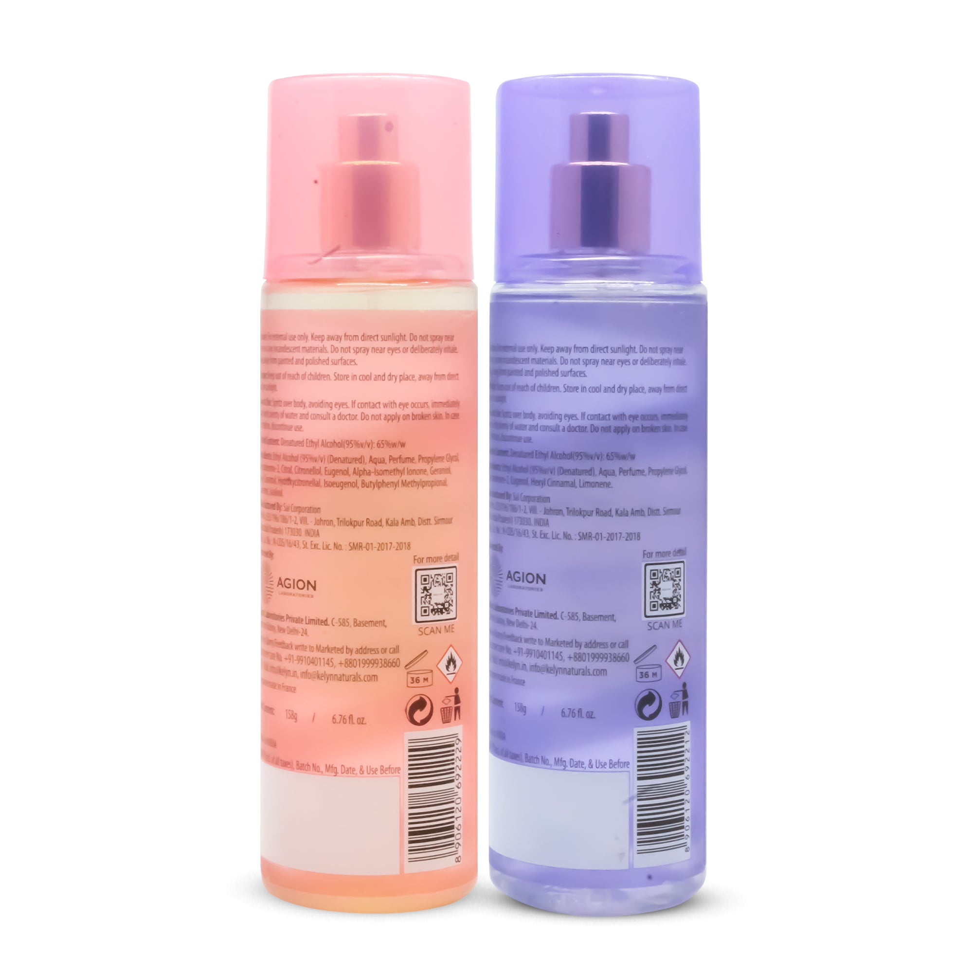 Body Mist for Women (Love + Vintage) 200ml each