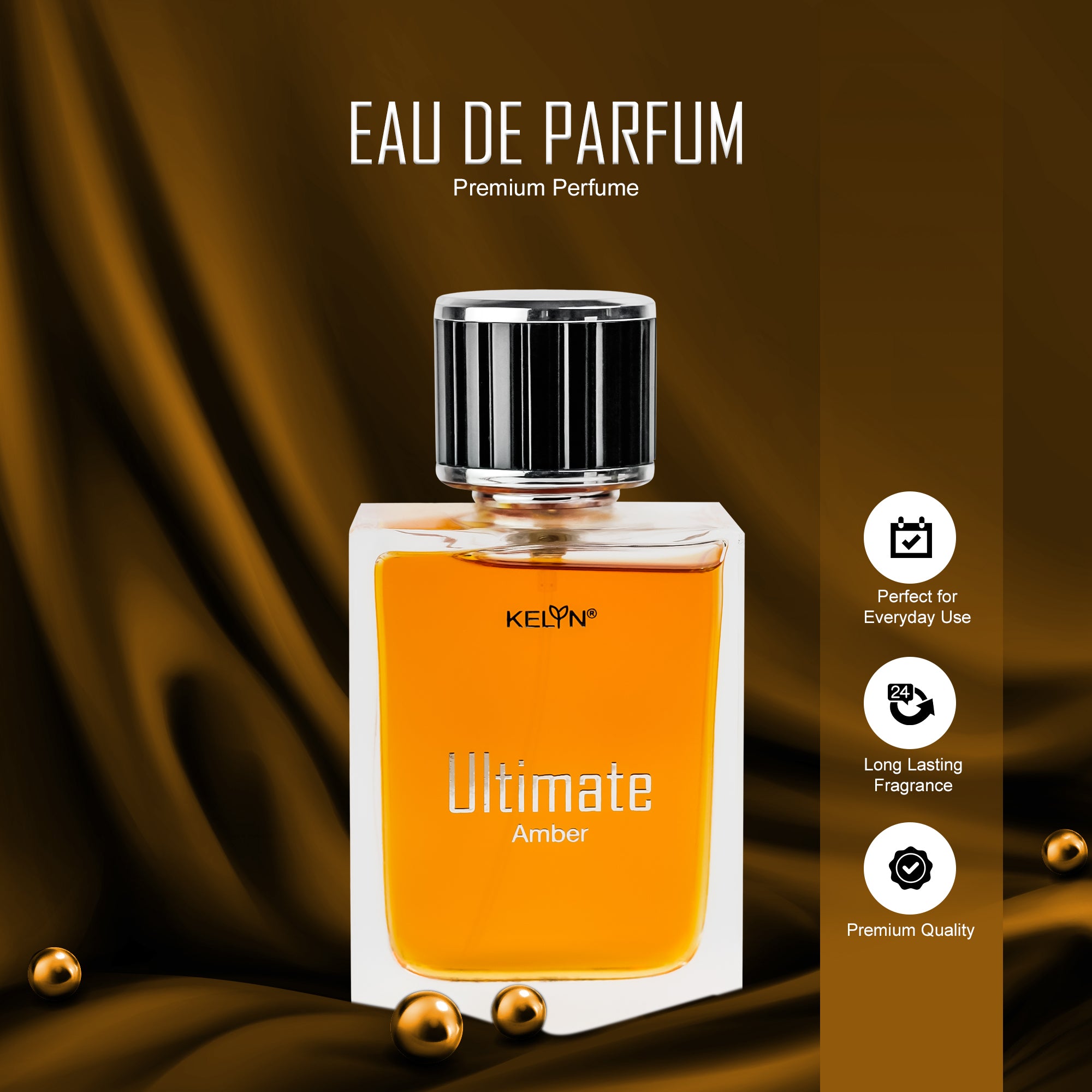 EDP for Men – Ultimate Amber Perfume, 100ml