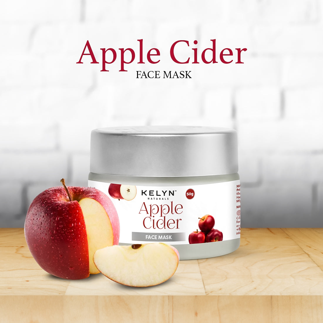 Apple Cider Face Mask with Natural Extracts – 50g