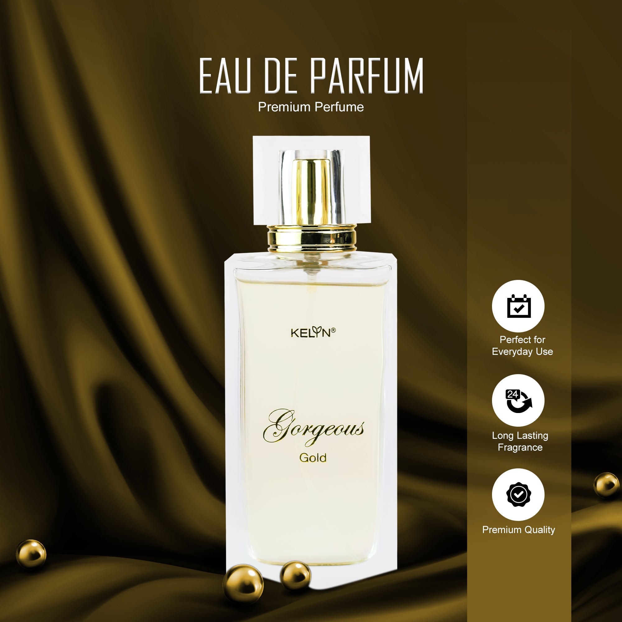 EDP Perfume for Women – Gorgeous Gold, 100ml