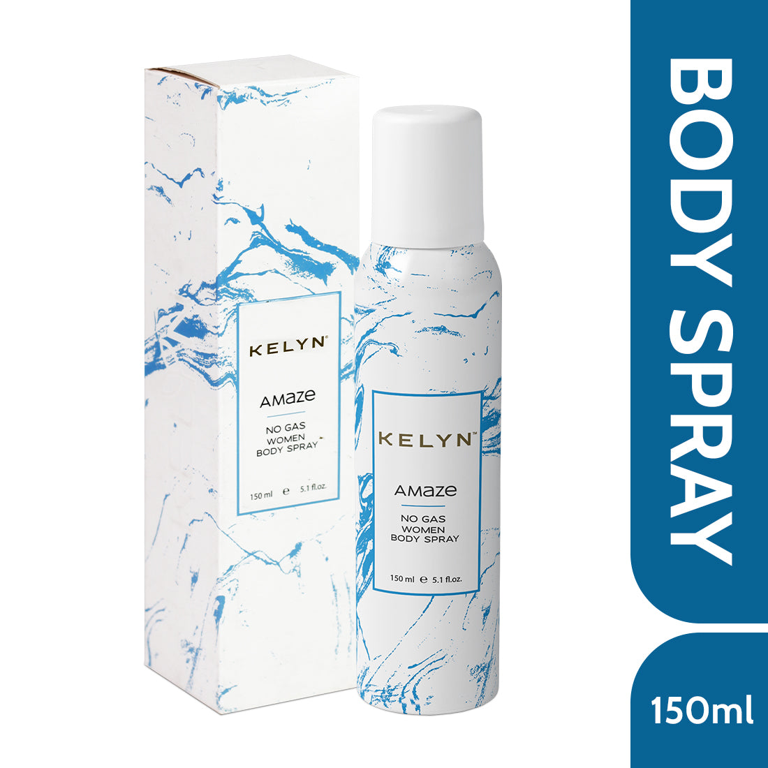 Amaze No Gas Deodorant for Women Body Spray, 150 ml