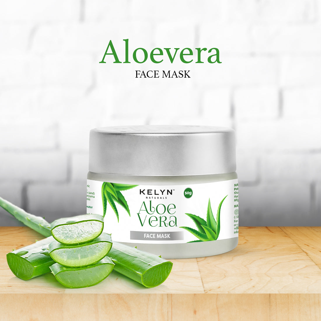 Aloe Vera Face Mask with Natural Extracts – 50g
