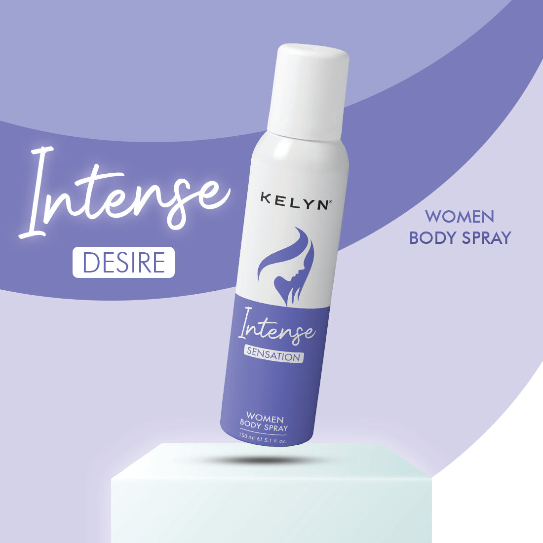 Intense Love, Sensation Deodorant for Women Body Spray (Pack of 2) 150 ml each