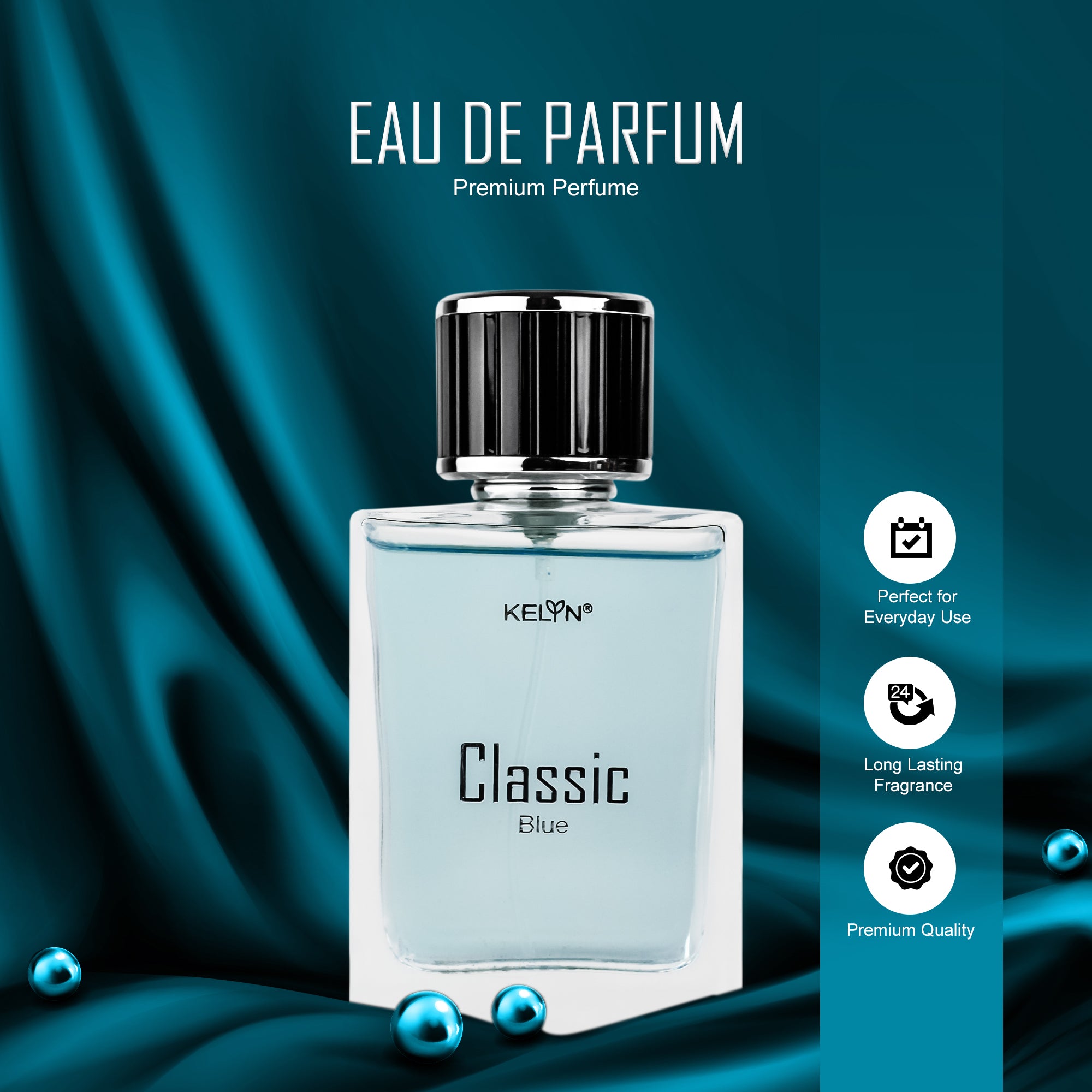 EDP for Men – Classic Blue Perfume, 100ml