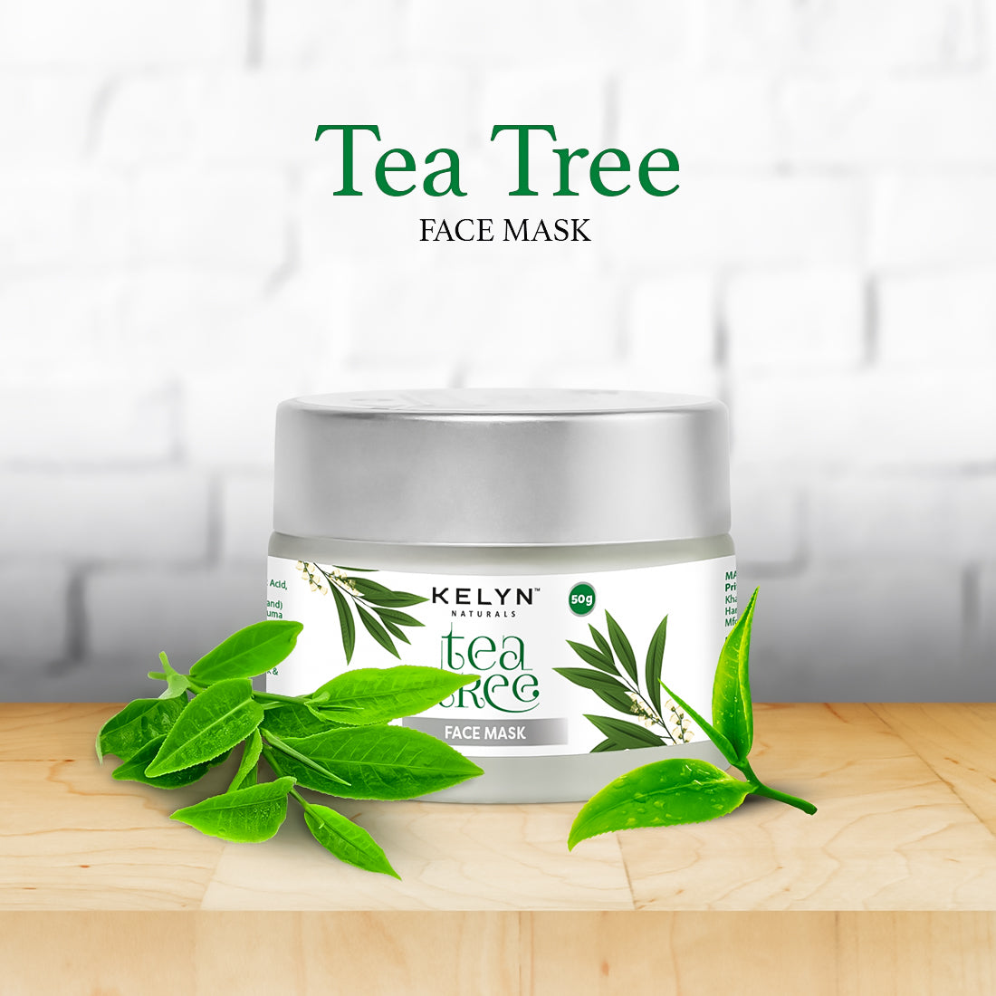 Tea Tree Face Mask with Natural Extracts – 50g