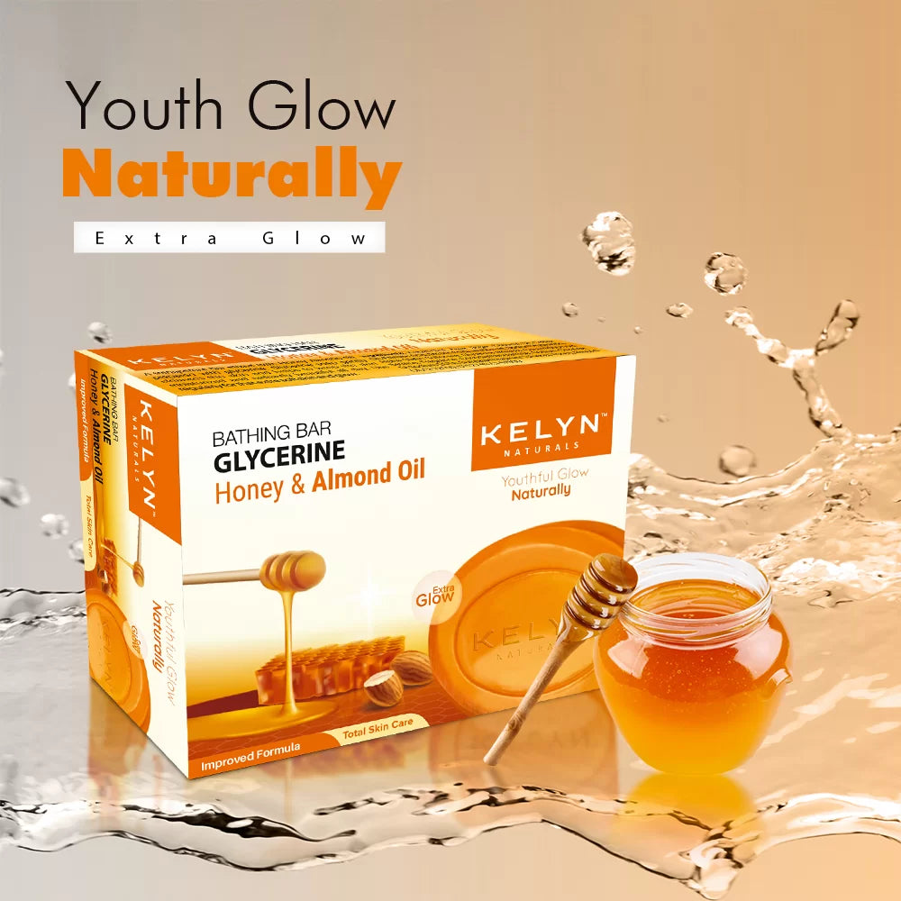 Glycerine Honey & Almond Oil Bathing Soap – 75g (Pack of 2)