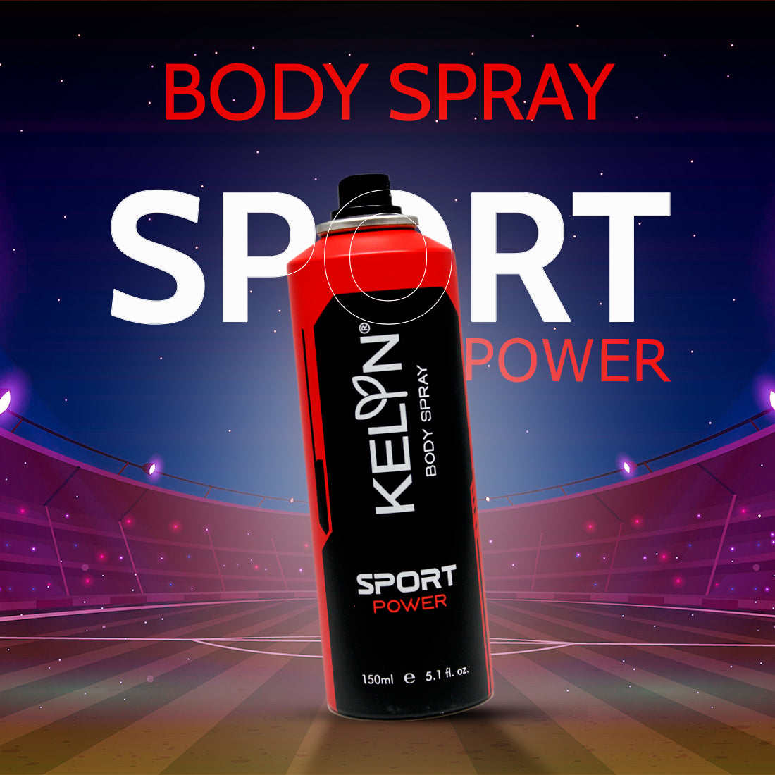 Sports Power Deodorant Body Spray, 150 ml