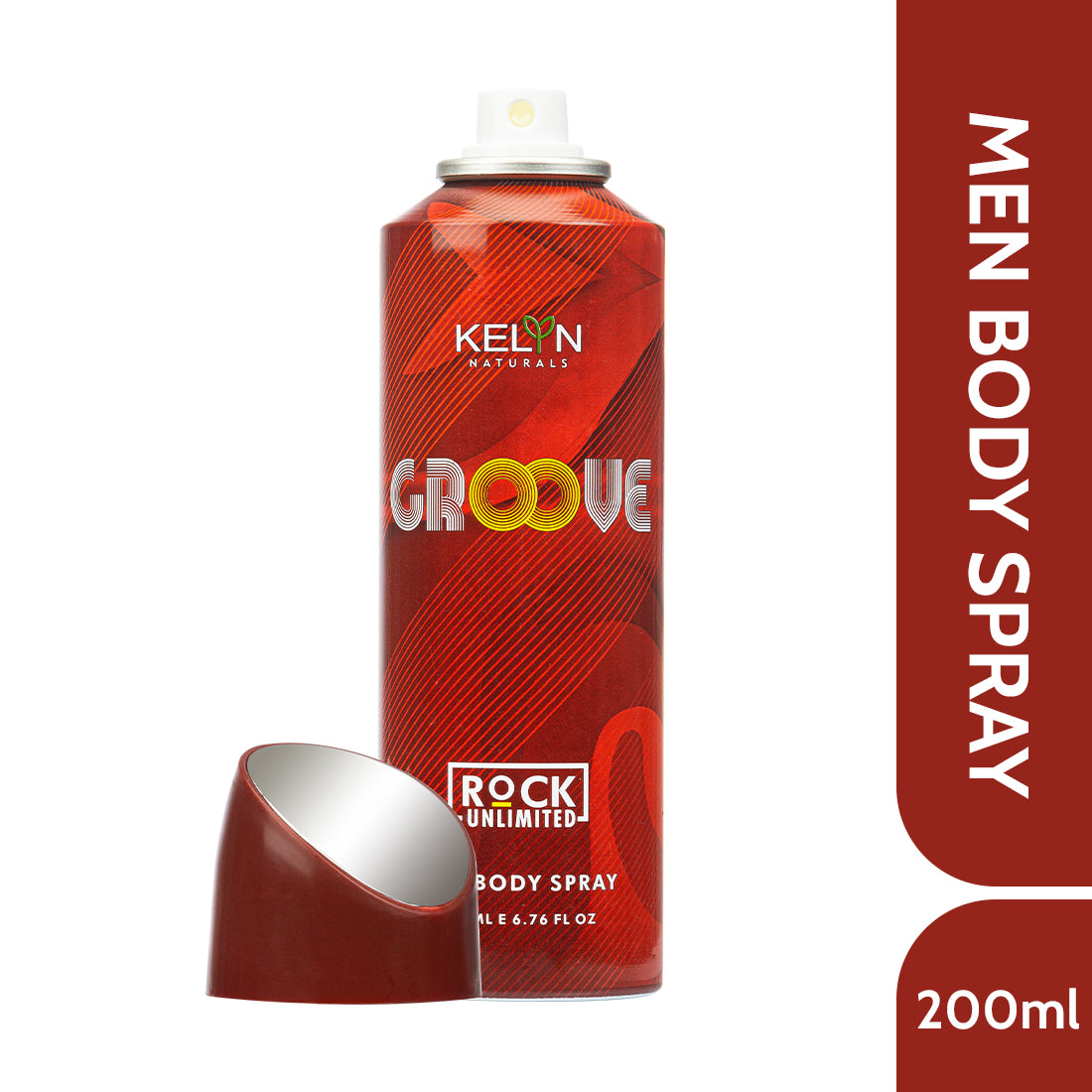 Groove Deodorant for Men Body Spray, 200 ml