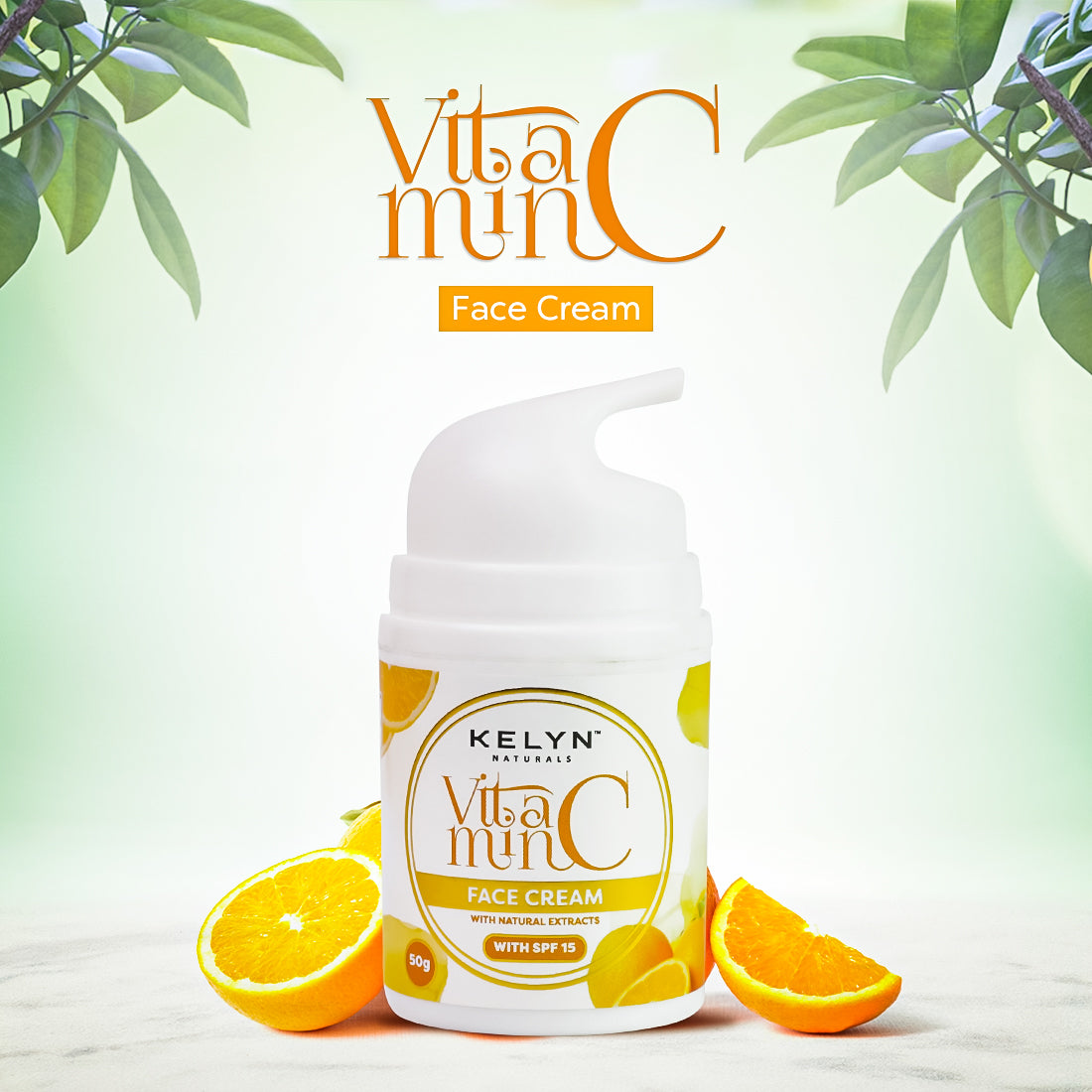 Vitamin C Face Cream with Natural Extracts, SPF 15 – 50g