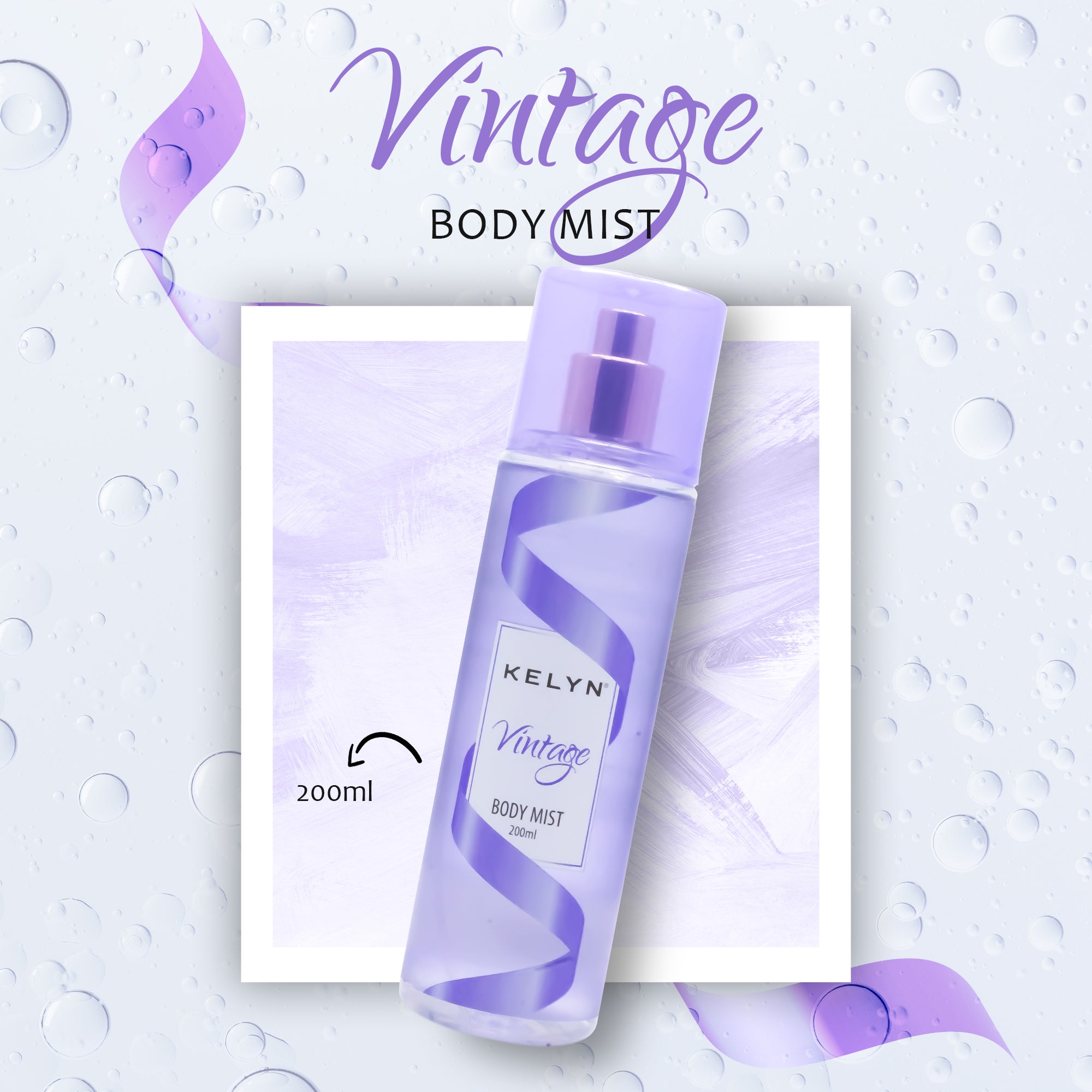 Body Mist for Women (Love + Vintage) 200ml each