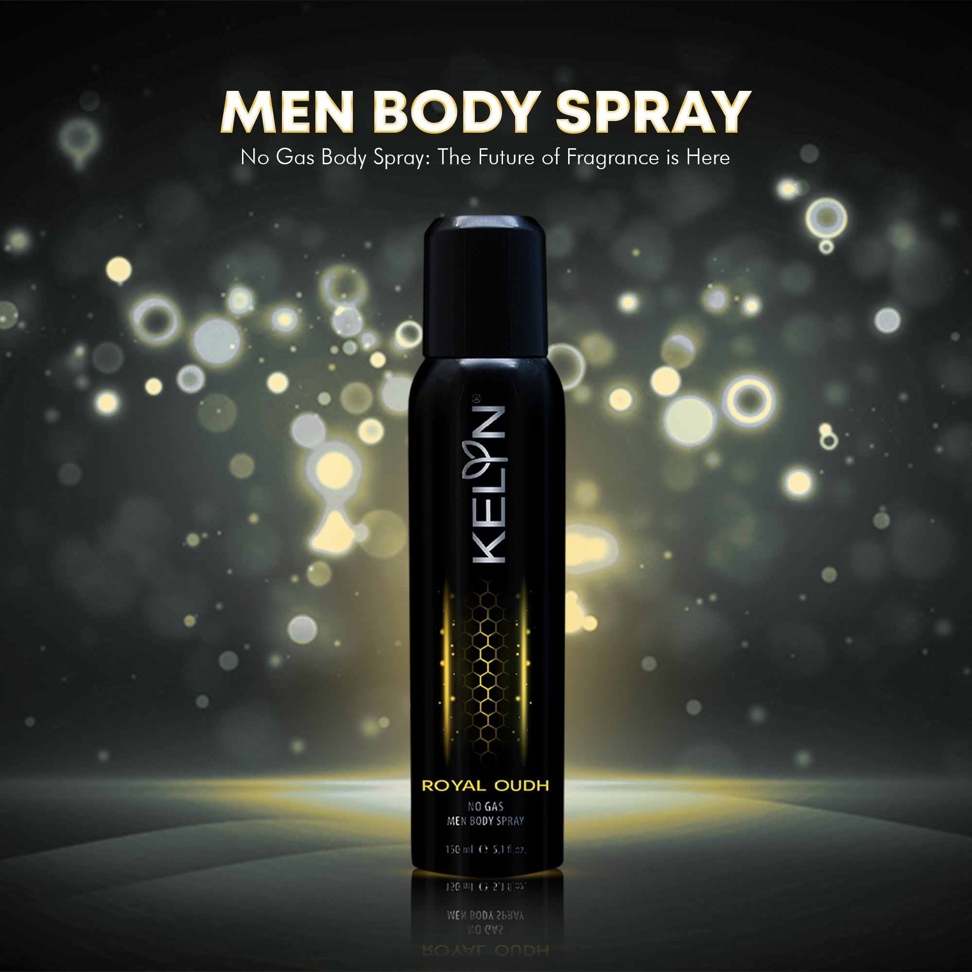 Royal Oudh No Gas Deodorant For Men Body Spray, 150 ml