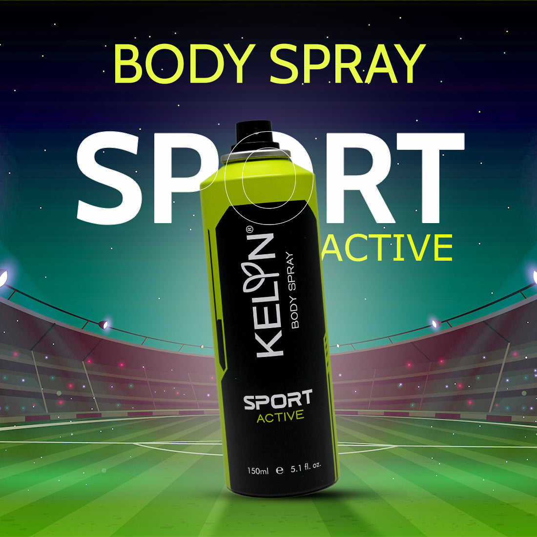 Sports Active Deodorant Body Spray, 150 ml
