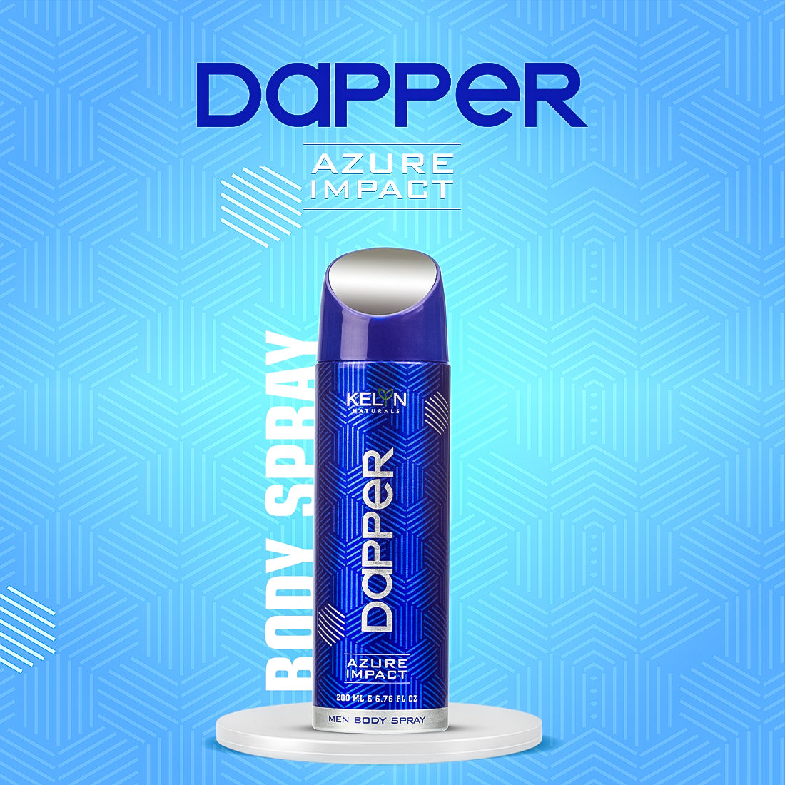 Groove, Dapper Deodorant for Men Body Spray (Pack of 2) 200 ml each