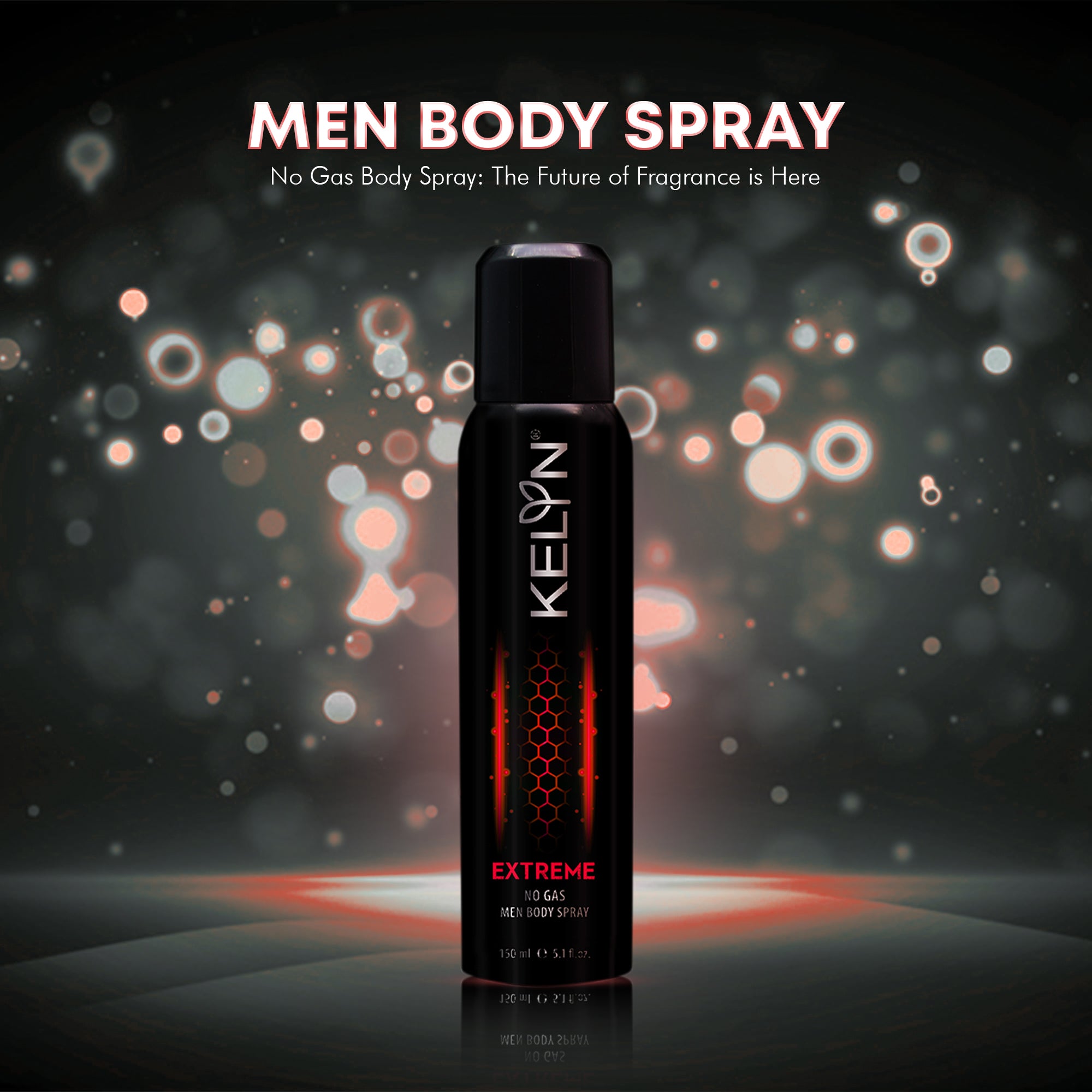 Extreme No Gas Deodorant For Men Body Spray, 150 ml