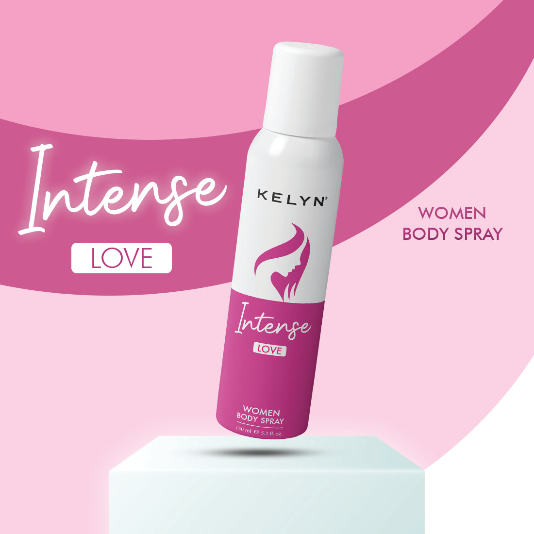 Intense Love, Sensation Deodorant for Women Body Spray (Pack of 2) 150 ml each