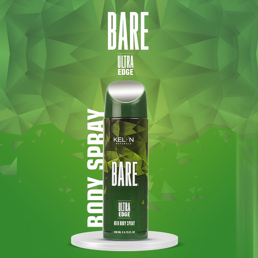 Savage, Bare Deodorant for Men Body Spray (Pack of 2) 200 ml each