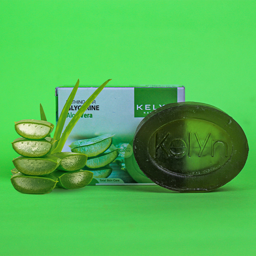 Kelyn Glycerin Aloe Vera Bathing Soap (Pack of 4) – 75g each