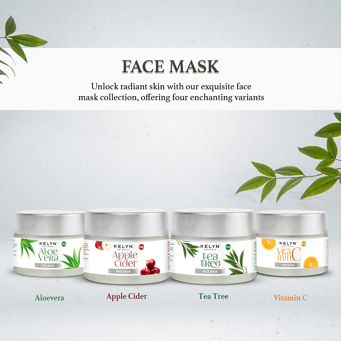 Aloe Vera Face Mask with Natural Extracts – 50g