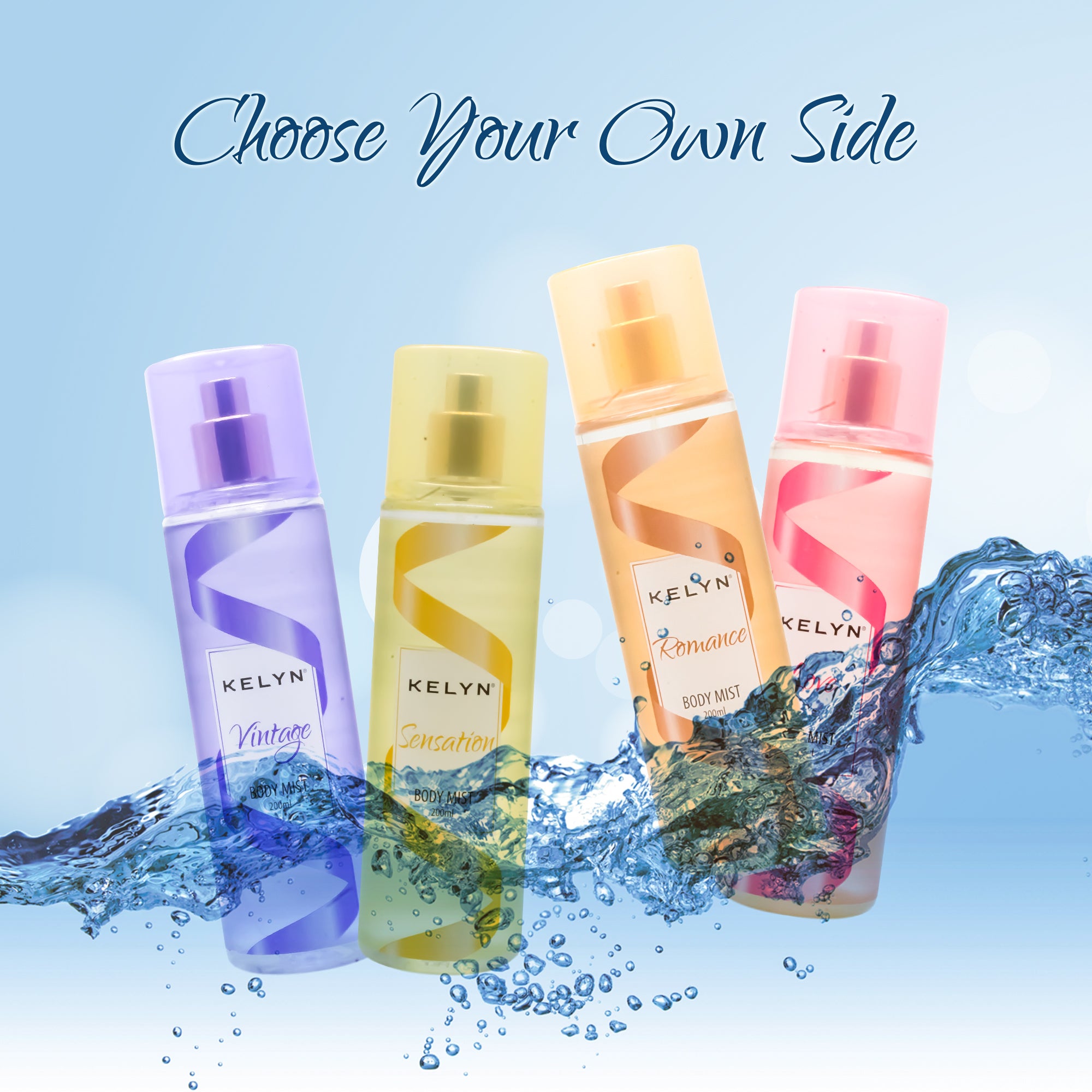 Body Mist for Women (Romance + Vintage) 200 ml each