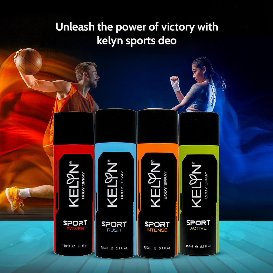 Sports Rush, Intense Deodorants Combo Body Spray (Pack of 2) 150ml each