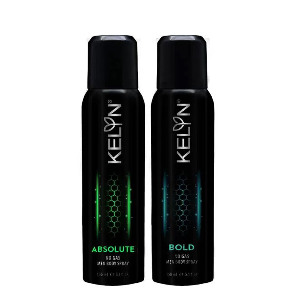 Absolute, Bold No Gas Deodorant Combo For Men (Pack of 2) 150 ml each