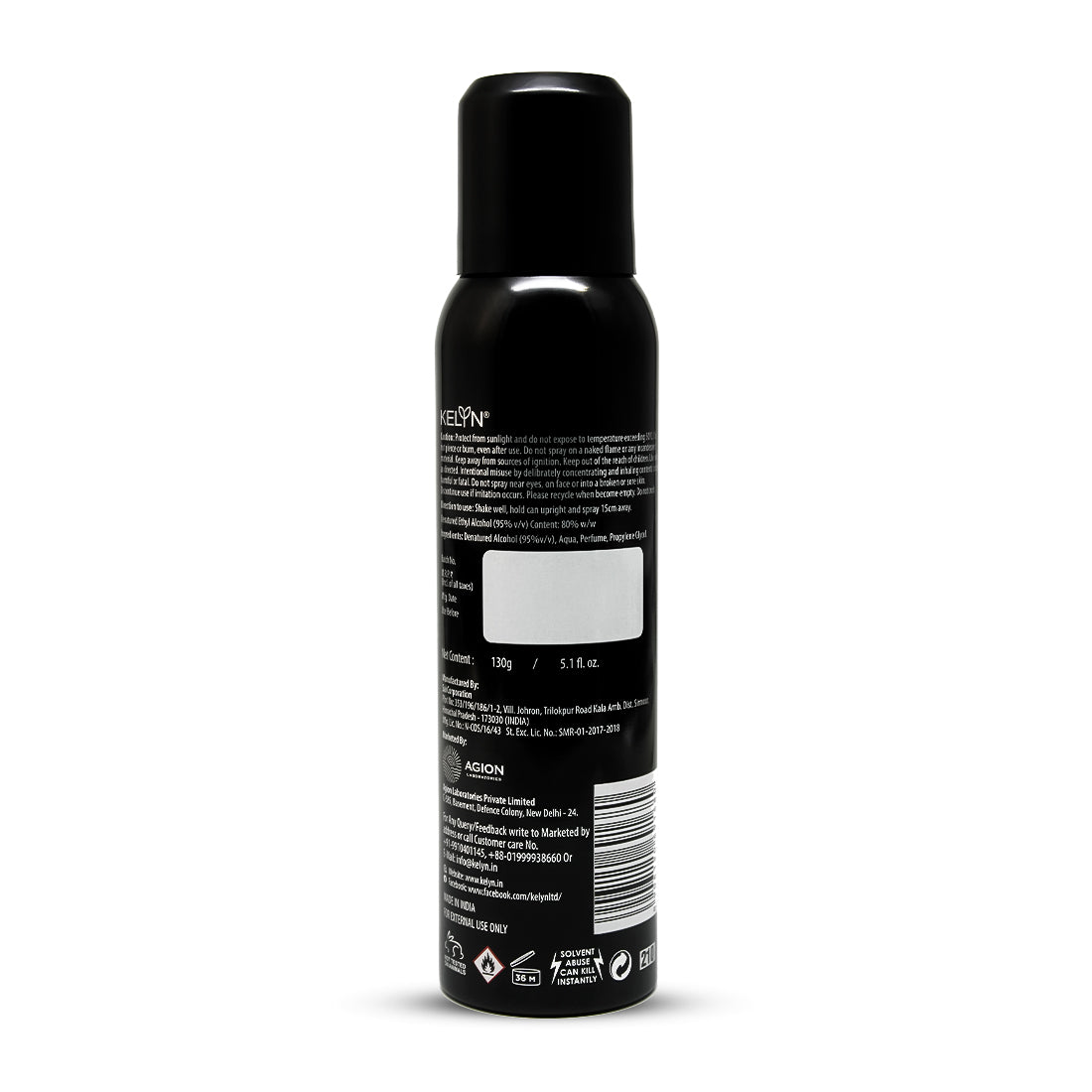 Kelyn Extreme, Royal Oudh No Gas Deodorant for Men Body Spray (Pack of 2) 150 ml each