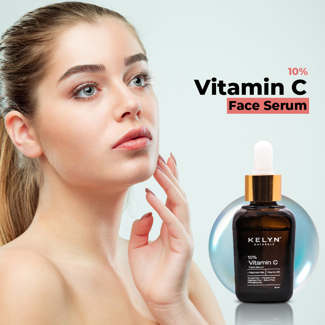10% Vitamin C Face Serum (+Niacinamide + Vitamin B5), 30ml