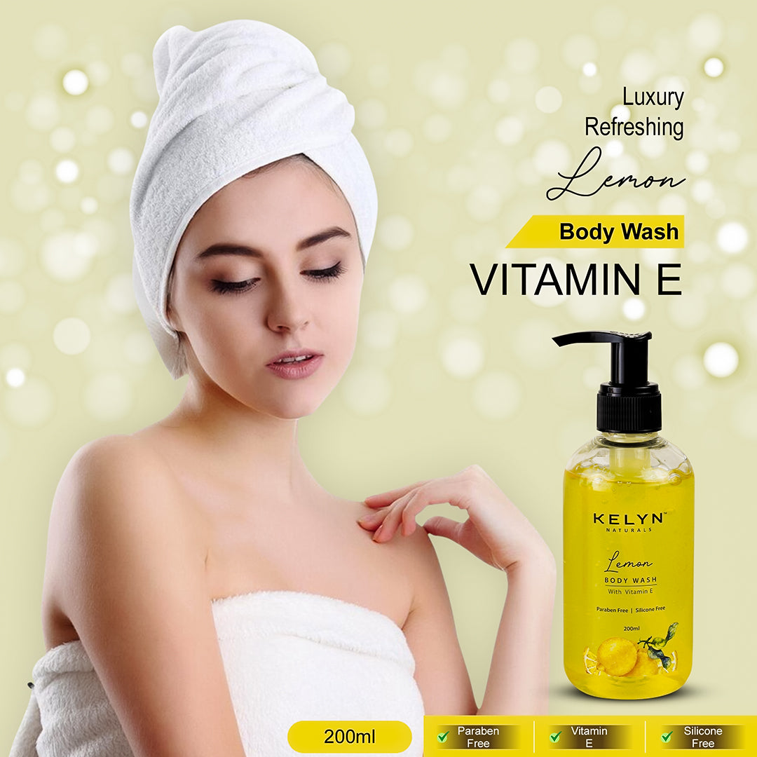 Lemon Body Wash with Vitamin E – 200ml