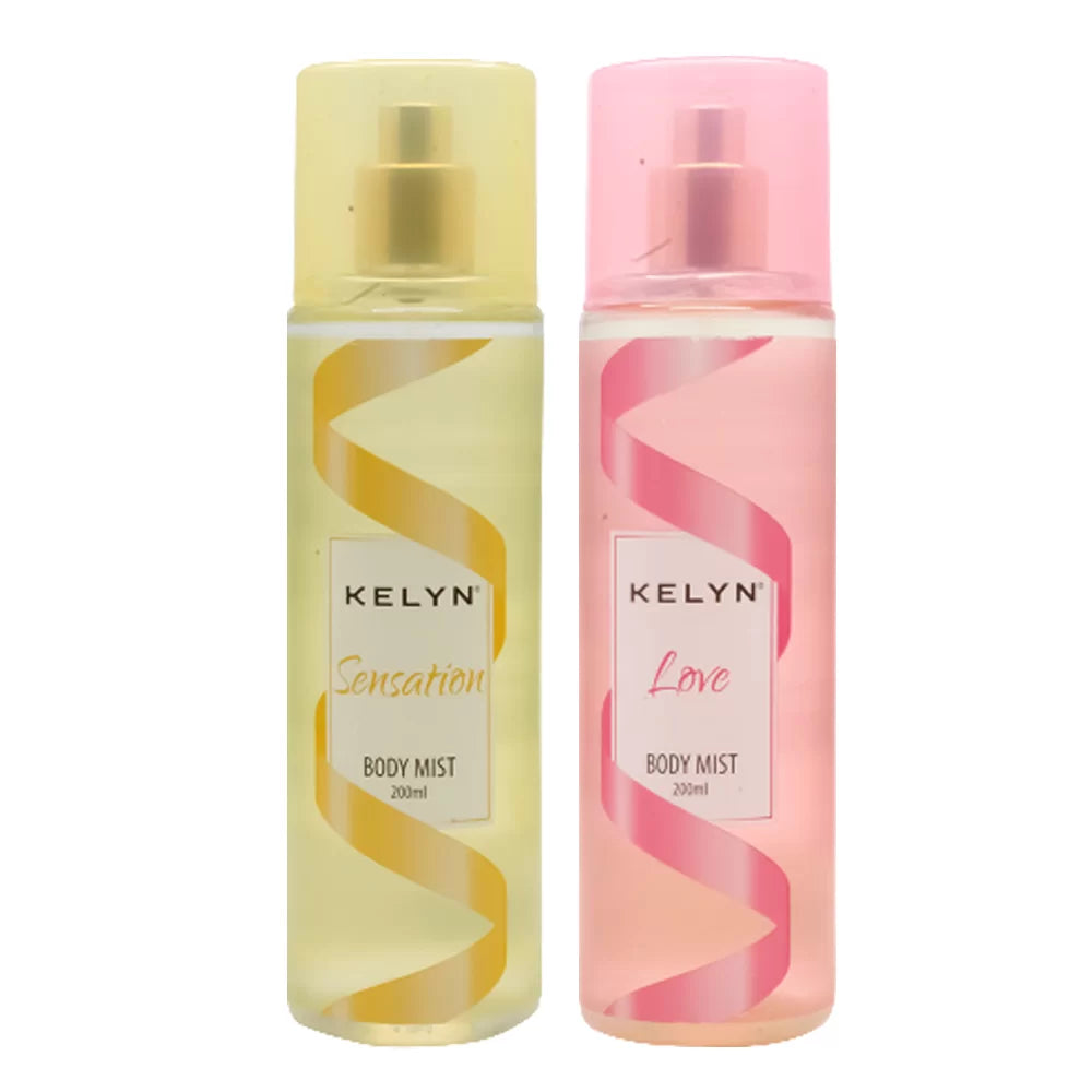 Body Mist for Women (Love + Sensation) 200 ml each