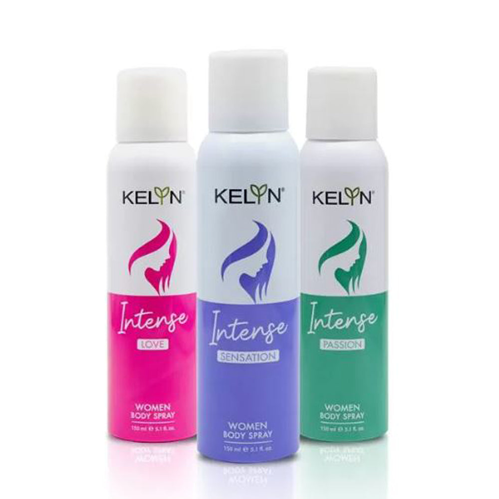 Love, Sensation, Passion Deodorant for Women Body Spray (Pack of 3) 150 ml each