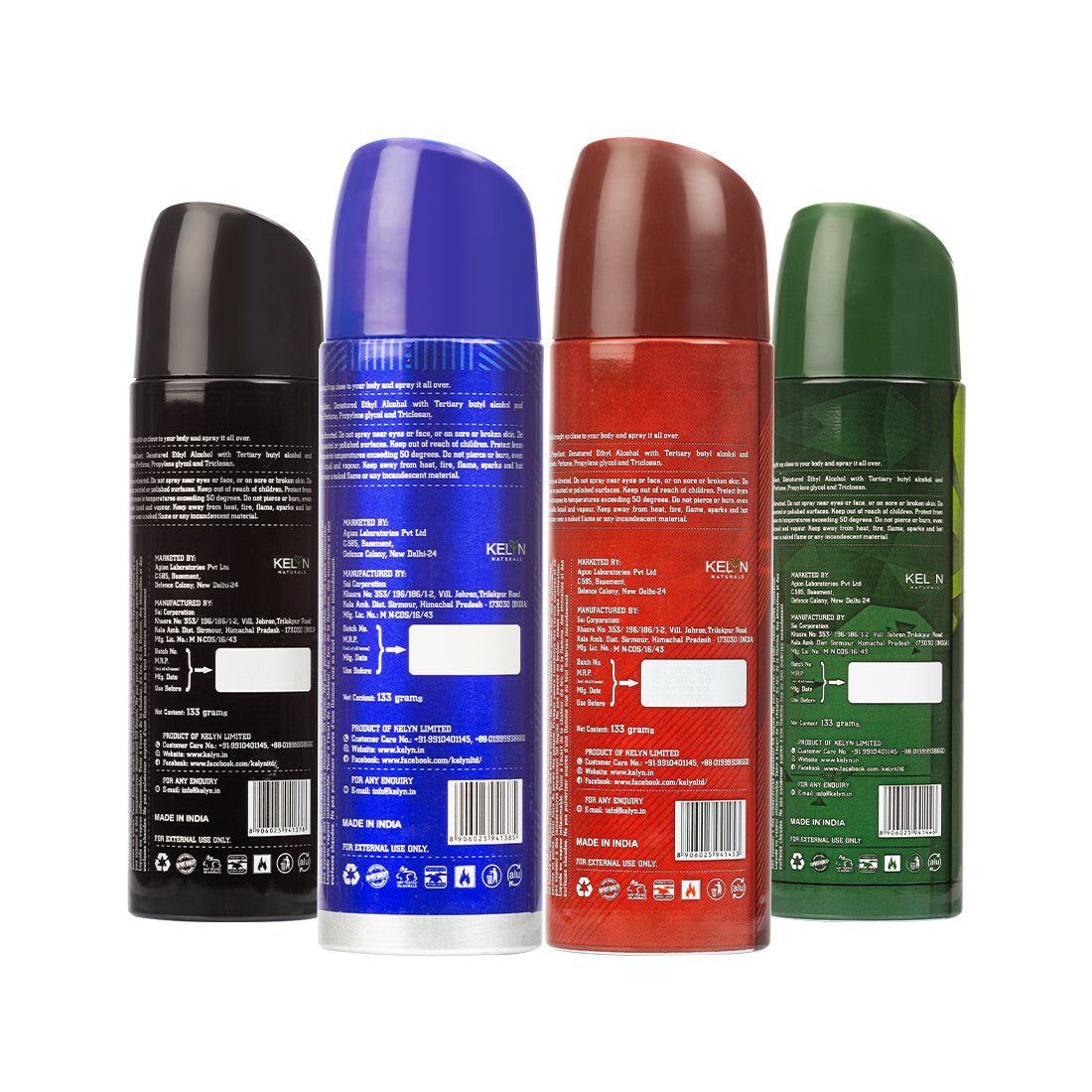 Savage, Bare, Groove, Dapper Deodorant for Men Body Spray (Pack of 4) 200 ml each