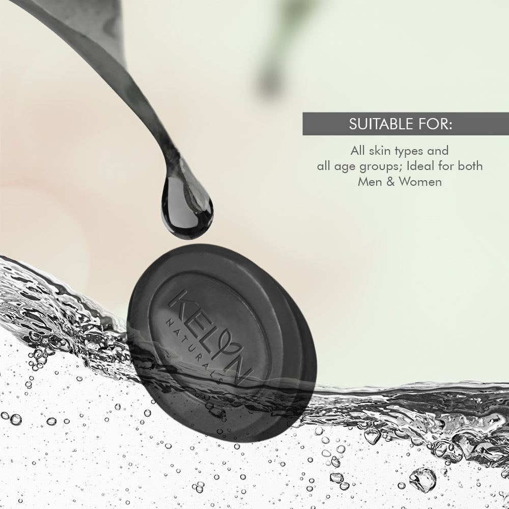 Kelyn Glycerine Charcoal Bathing Soap (Pack of 6) – 75g each
