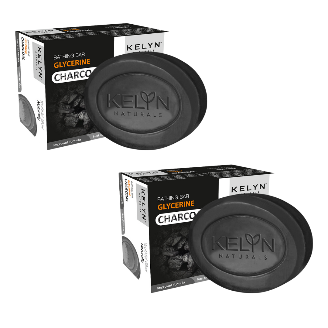 Glycerine Charcoal Bathing Soap – 75g (Pack of 2)